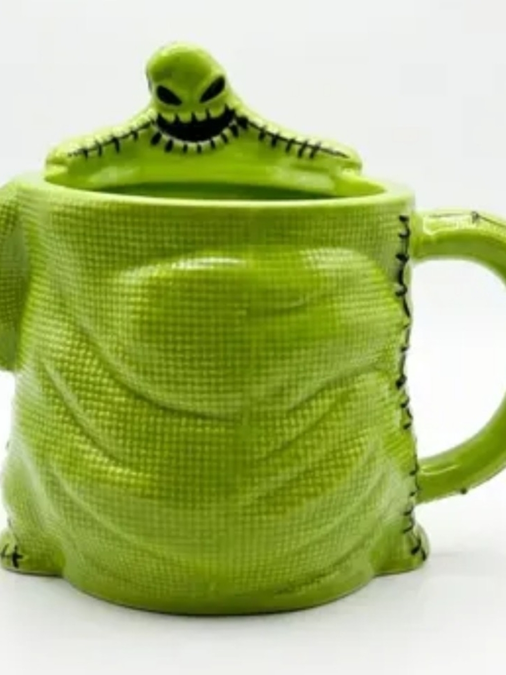 new oogie boogie the nightmare before christmas green coffee mug